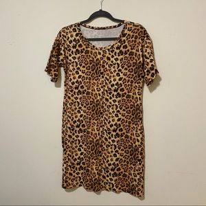 Leopard print dress